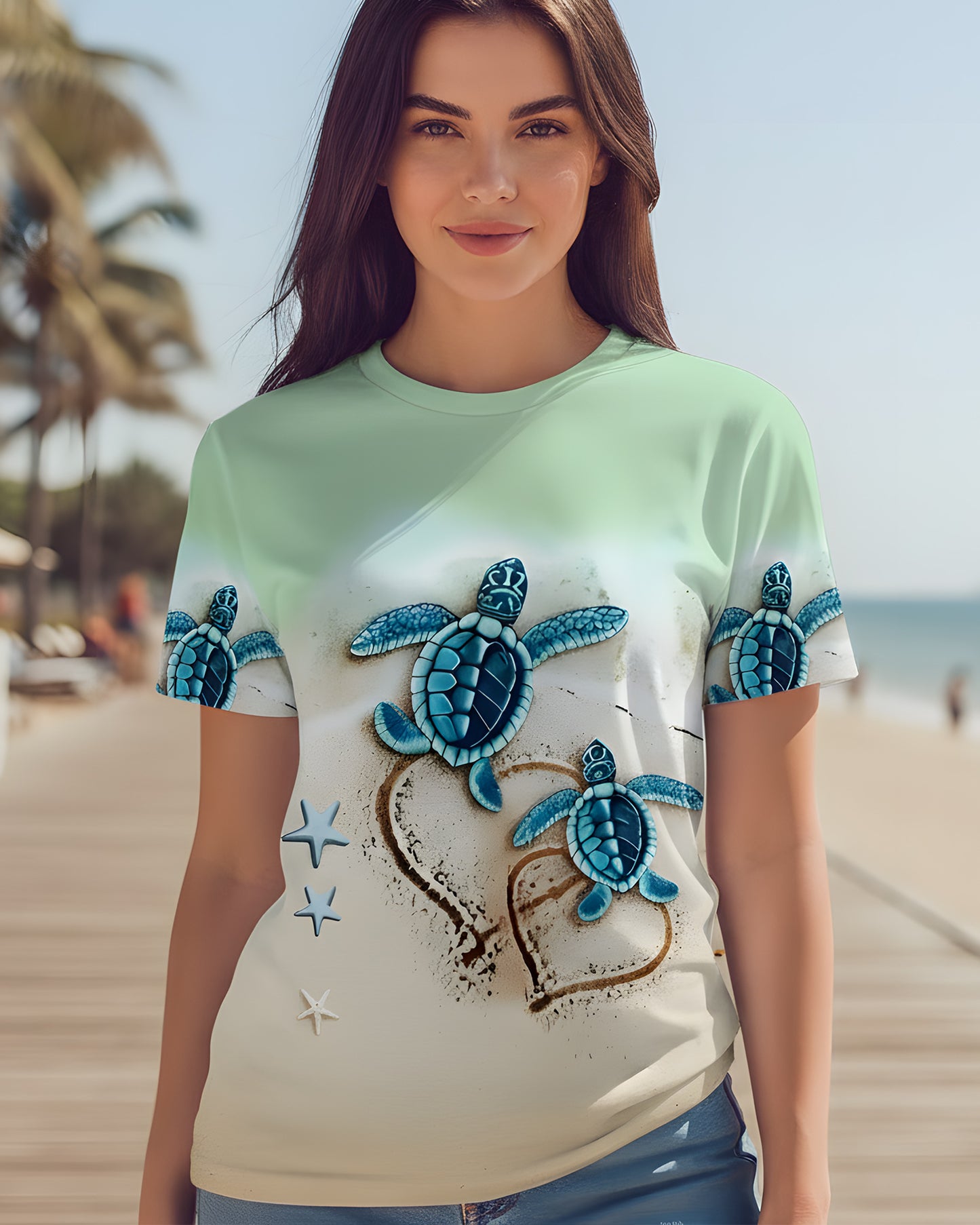 Sea Turtle All Over Print Shirt