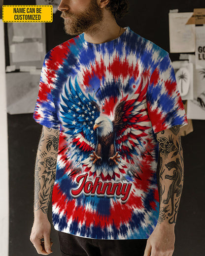 Eagle Patriotic - Personalized Eagle All Over Print Shirt