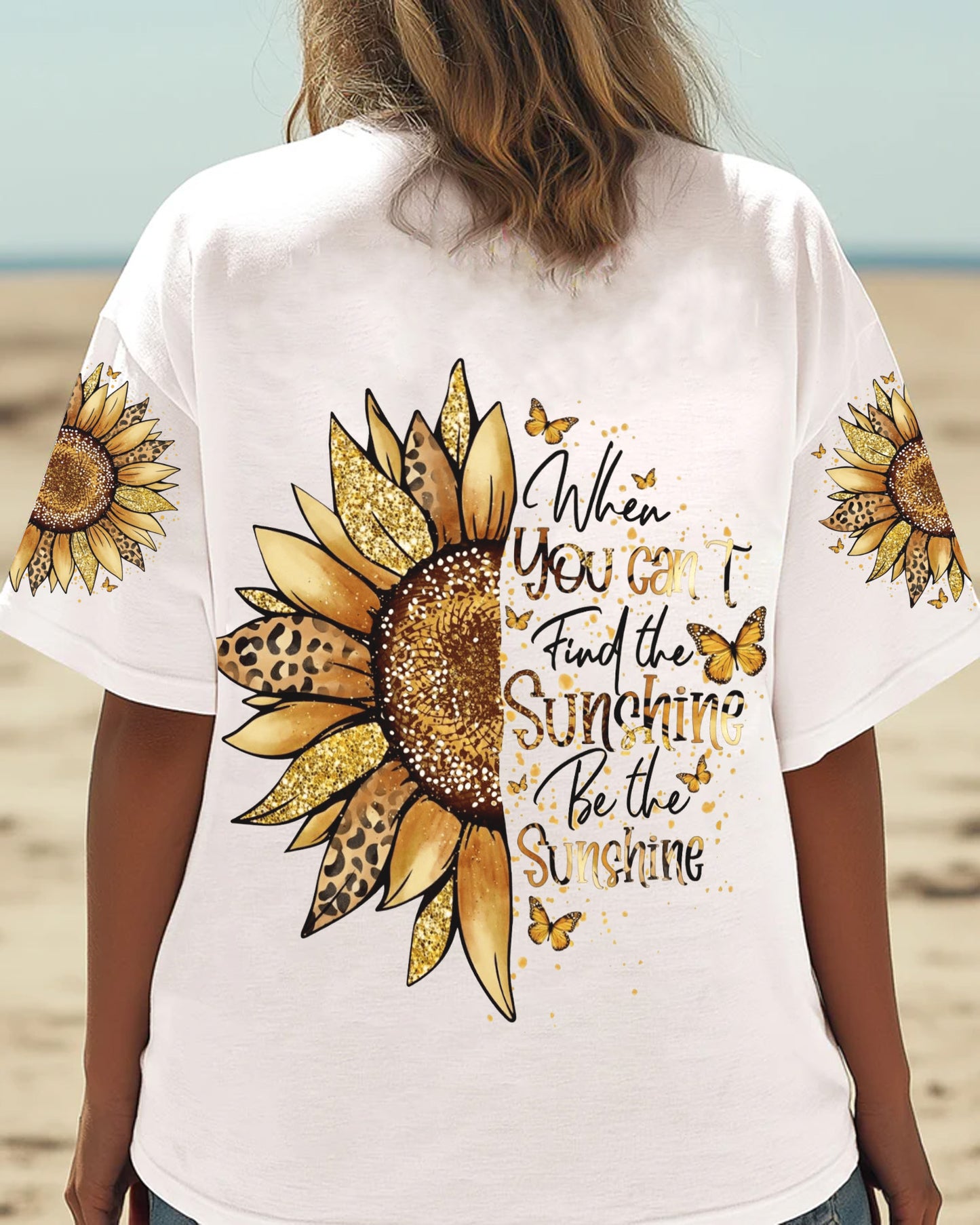 Sunflower Sunshine - Personalized Sunflower All Over Print Shirt