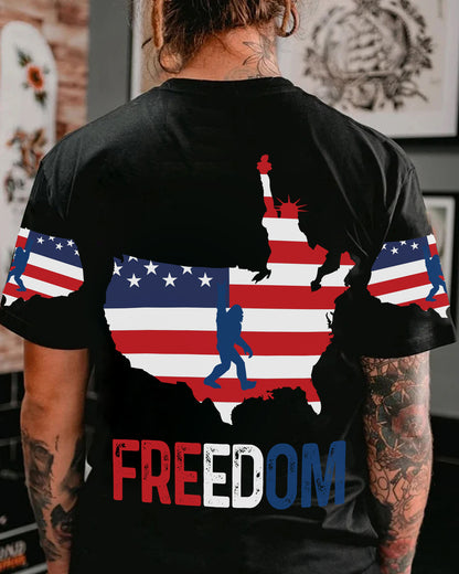 Bigfoot FREEDOM – Personalized Bigfoot All Over Print Shirt