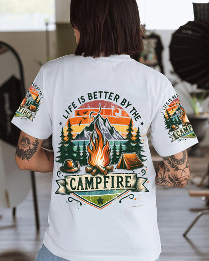 Personalized Life Is Better By The Campfire All Over Print Shirt