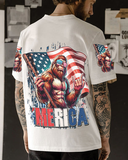 AMerica Flag – Personalized Bigfoot All Over Print Shirt