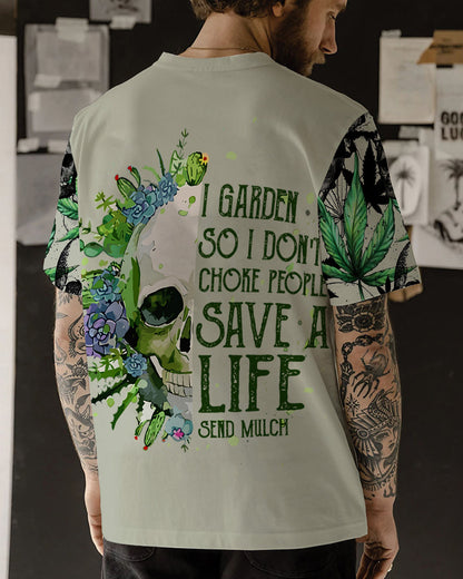 Weed Skull - Personalized Weed All Over Print Shirt
