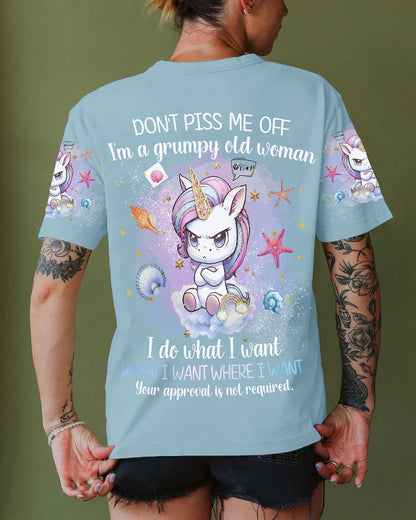 Don't Piss Me Off - Personalized Unicorn All Over Print Shirt