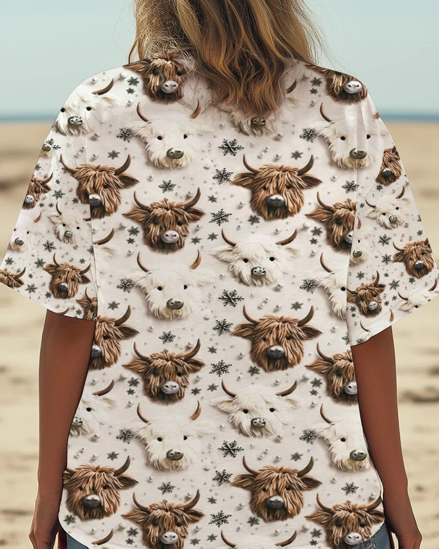 Highland Cow Shirt - Personalized All Over Print Shirt