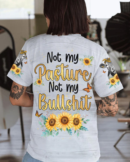 Not My Pasture - Personalized Cow All Over Print Shirt