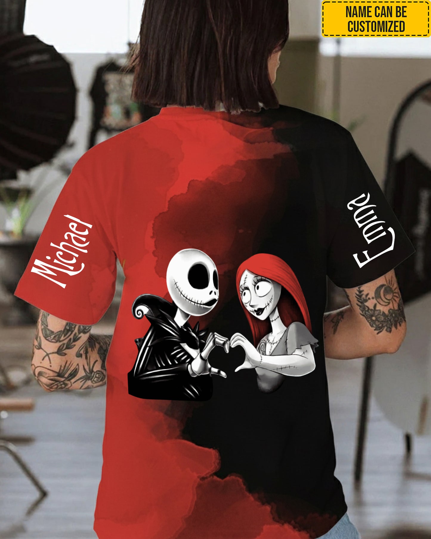 Personalized Couple All Over Print Shirt