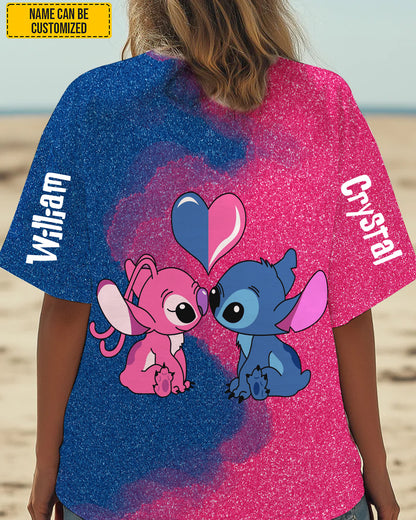 Couple Shirt - Personalized Couple All Over Print Shirt