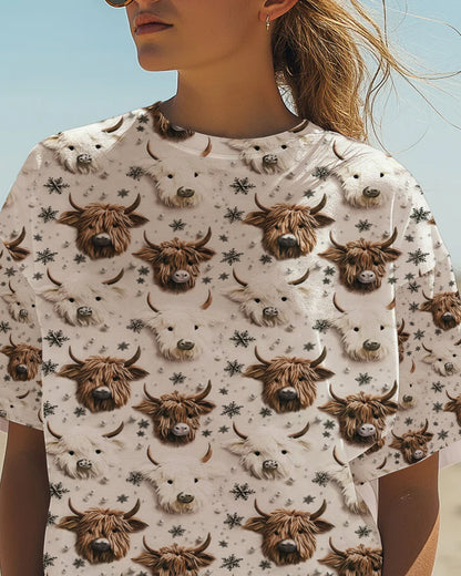 Highland Cow Shirt - Personalized All Over Print Shirt