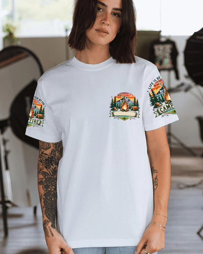 Personalized Life Is Better By The Campfire All Over Print Shirt