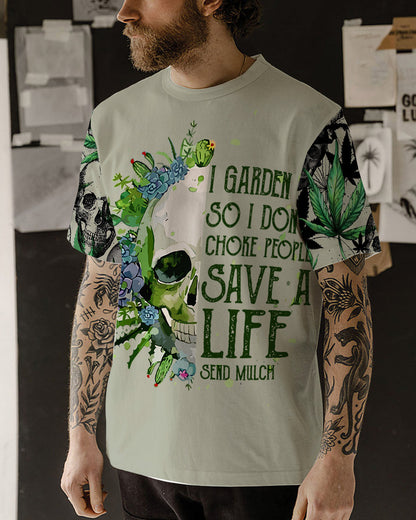 Weed Skull - Personalized Weed All Over Print Shirt