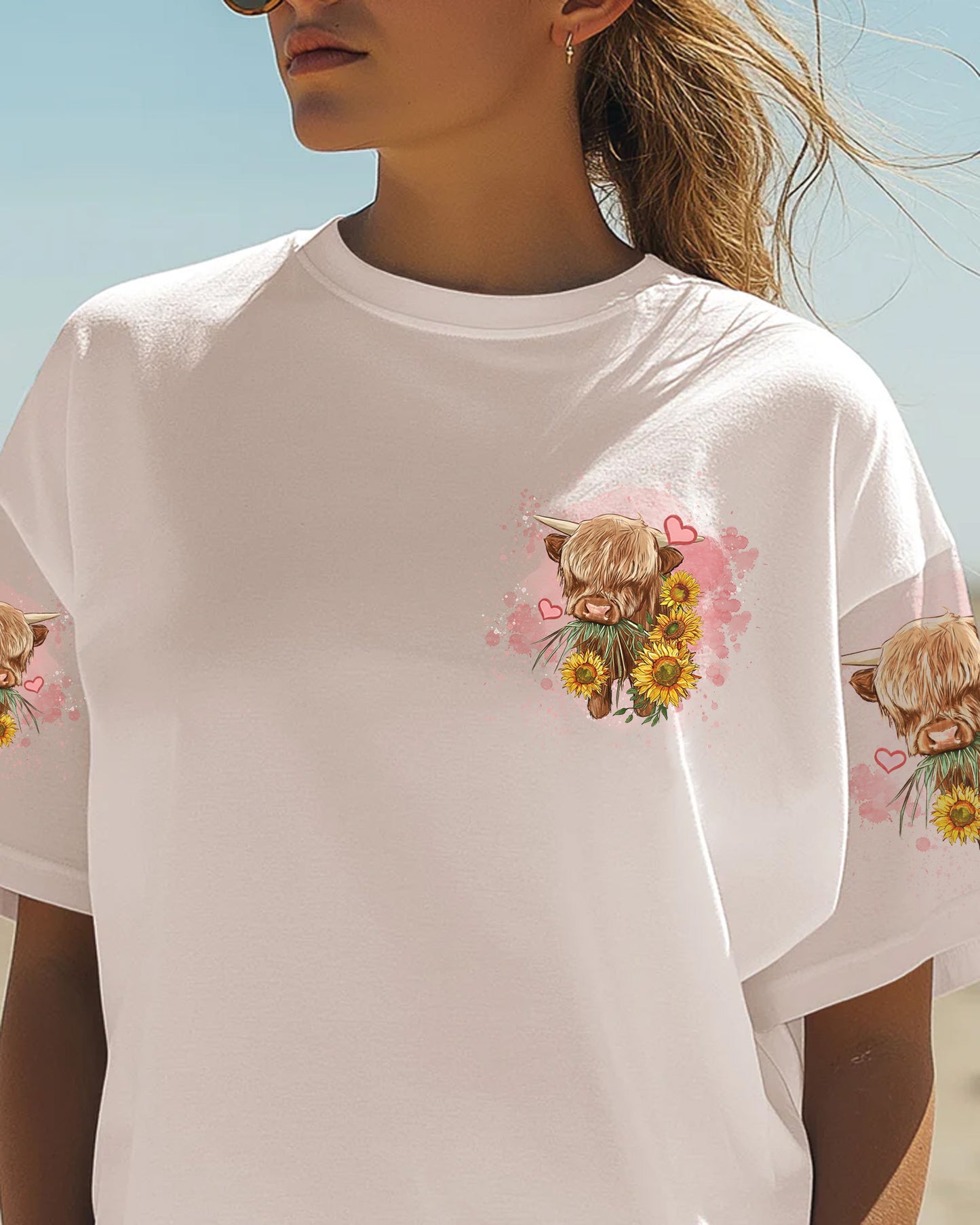 Living Life - Highland Cow All Over Print Shirt