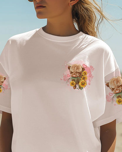 Living Life - Highland Cow All Over Print Shirt