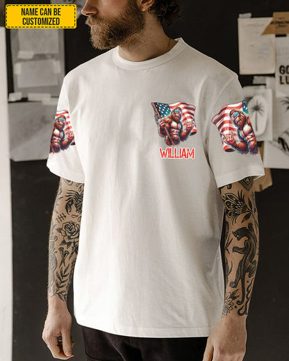 AMerica Flag – Personalized Bigfoot All Over Print Shirt