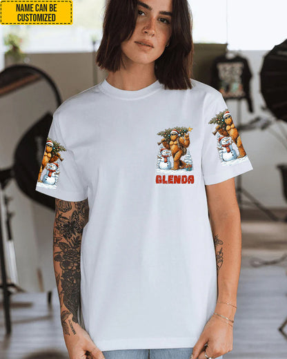 Merry Squatchmas – Personalized Sasquatch All Over Print Shirt