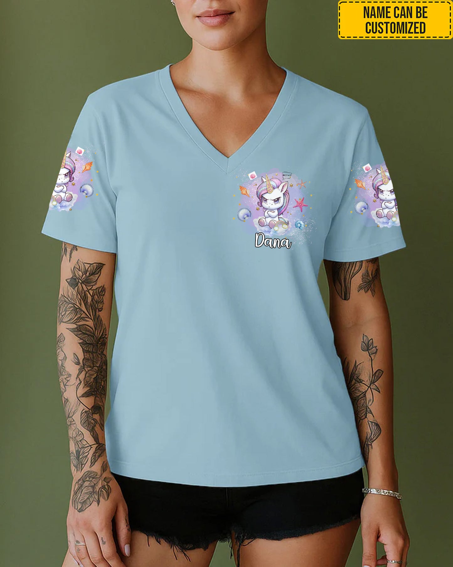 Don't Piss Me Off - Personalized Unicorn All Over Print Shirt