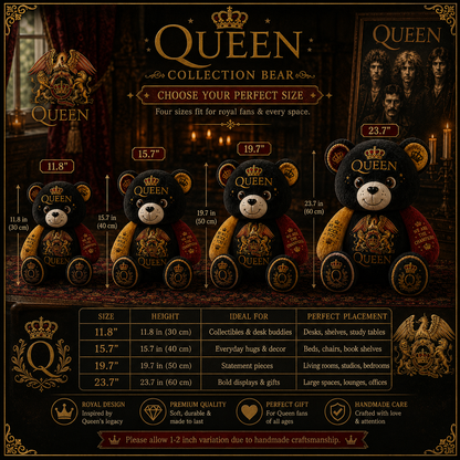 Queen Bear Custom Shaped Pillow – Gift for Classic Music Lover