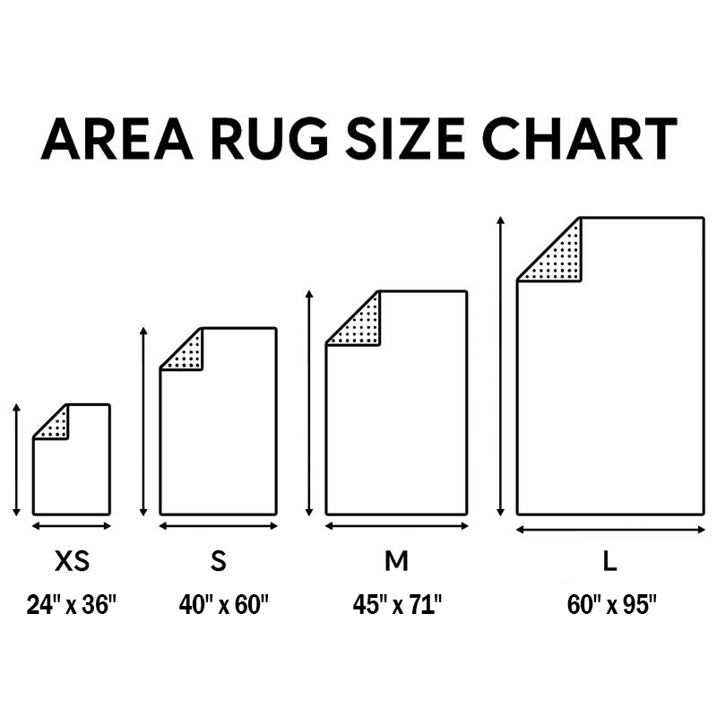 Funny Bigfoot Warning Area Rug