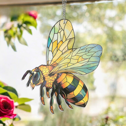 Bee Acrylic Window Hanging
