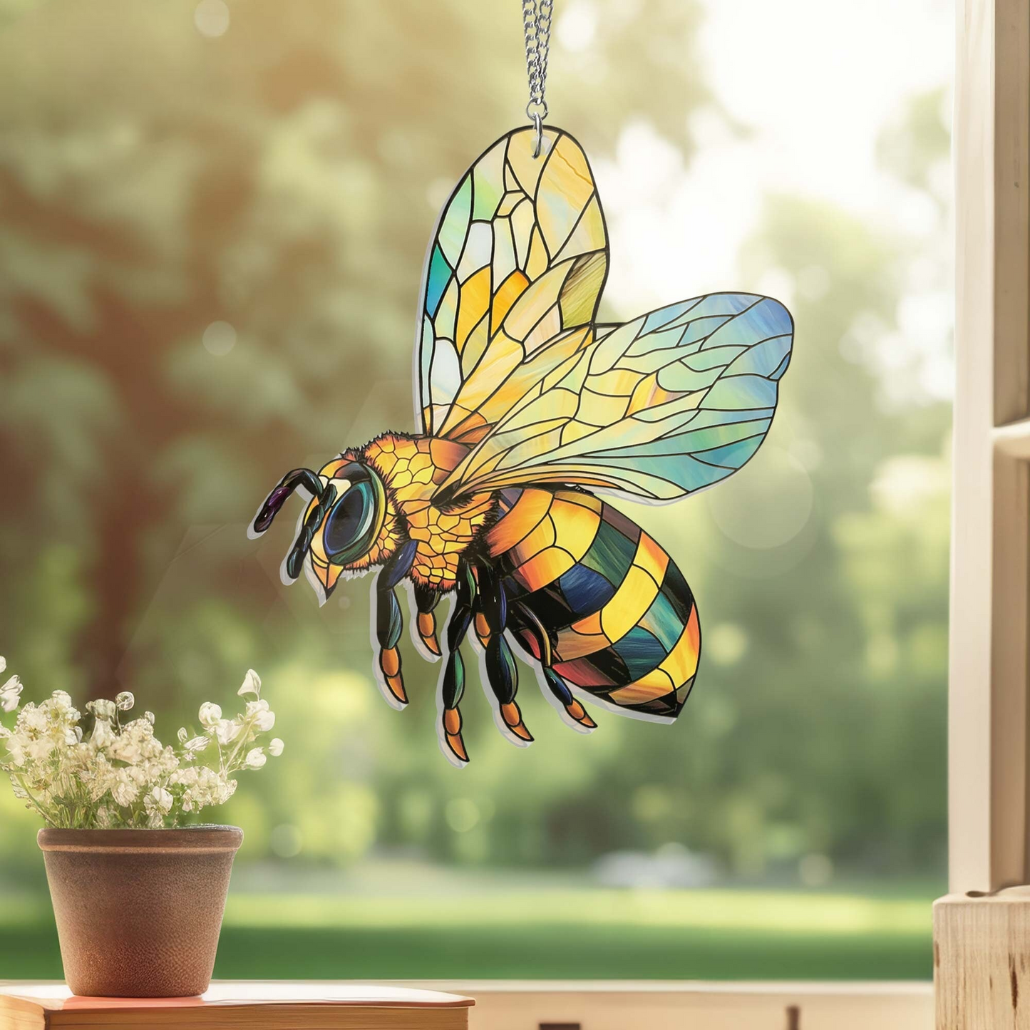 Bee Acrylic Window Hanging