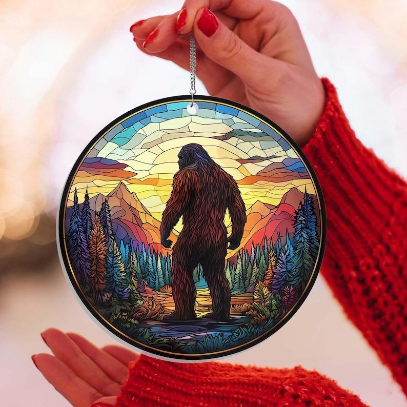 Bigfoot Acrylic Window Hanging