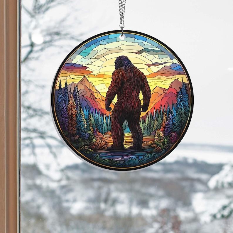 Bigfoot Acrylic Window Hanging
