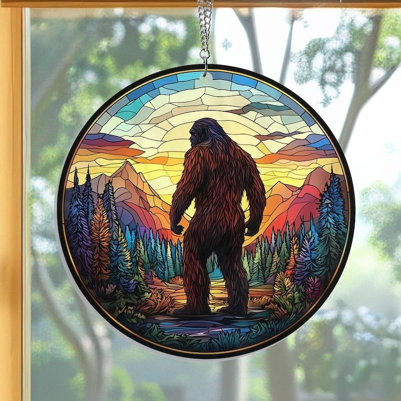 Bigfoot Acrylic Window Hanging