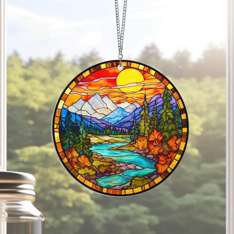 Smoky Mountains Acrylic Window Hanging