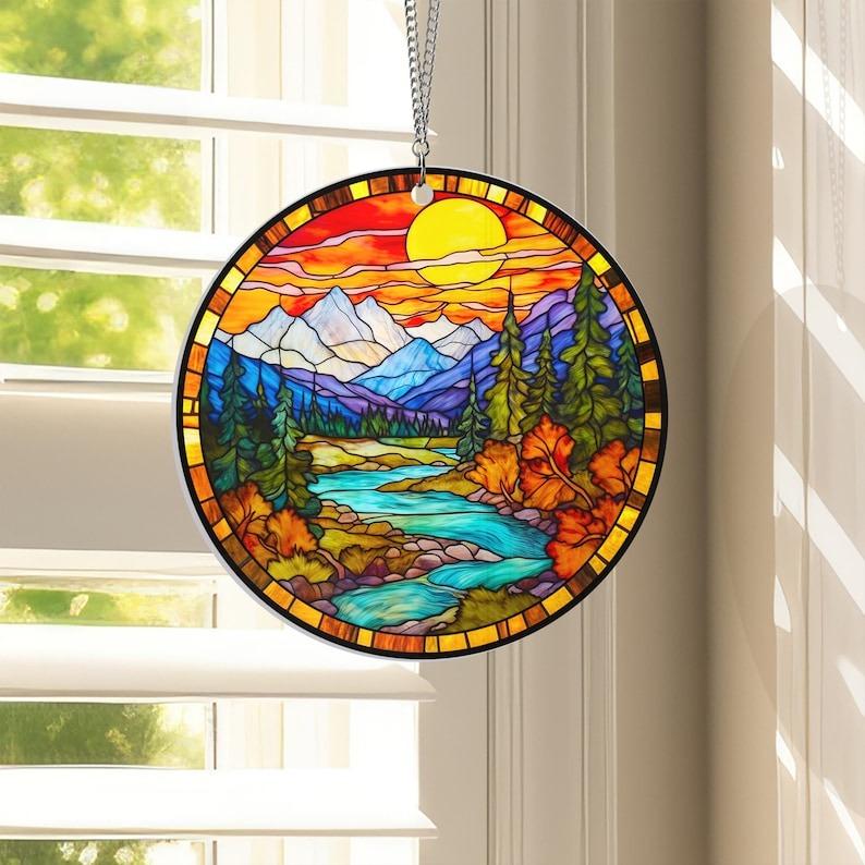 Smoky Mountains Acrylic Window Hanging
