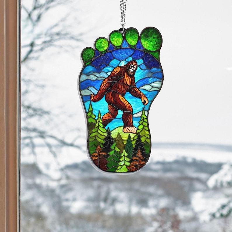 Funny Bigfoot Acrylic Window