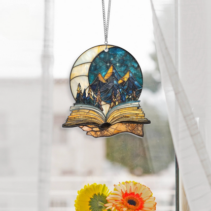 Night Court Suncatcher - Personalized Shape Stained Glass Suncatcher