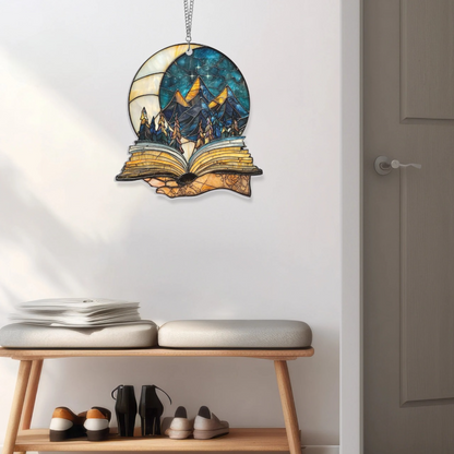 Night Court Suncatcher - Personalized Shape Stained Glass Suncatcher