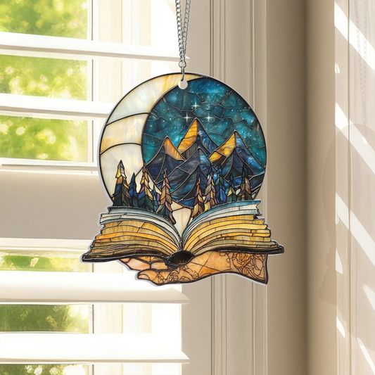 Night Court Suncatcher - Personalized Shape Stained Glass Suncatcher