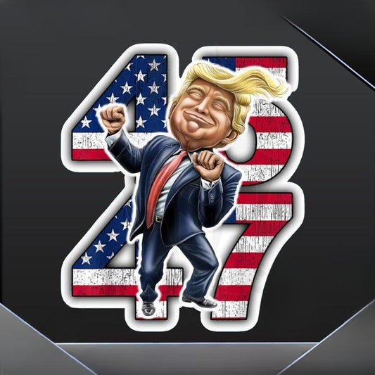 45th & 47th Patriotic Dancing Celebration Sticker