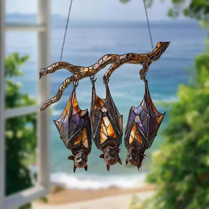 Bat Hanging Acrylic Window - Personalized Acrylic Window