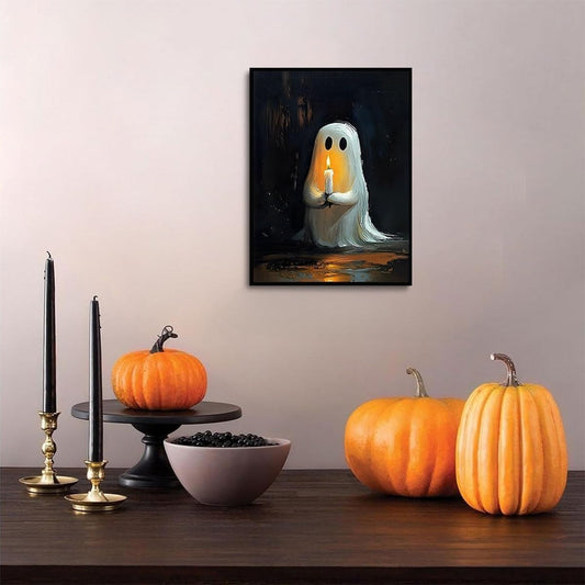 Vintage Witchy Wall Art, Witch Canvas, Witch Halloween Poster, Wall Decor