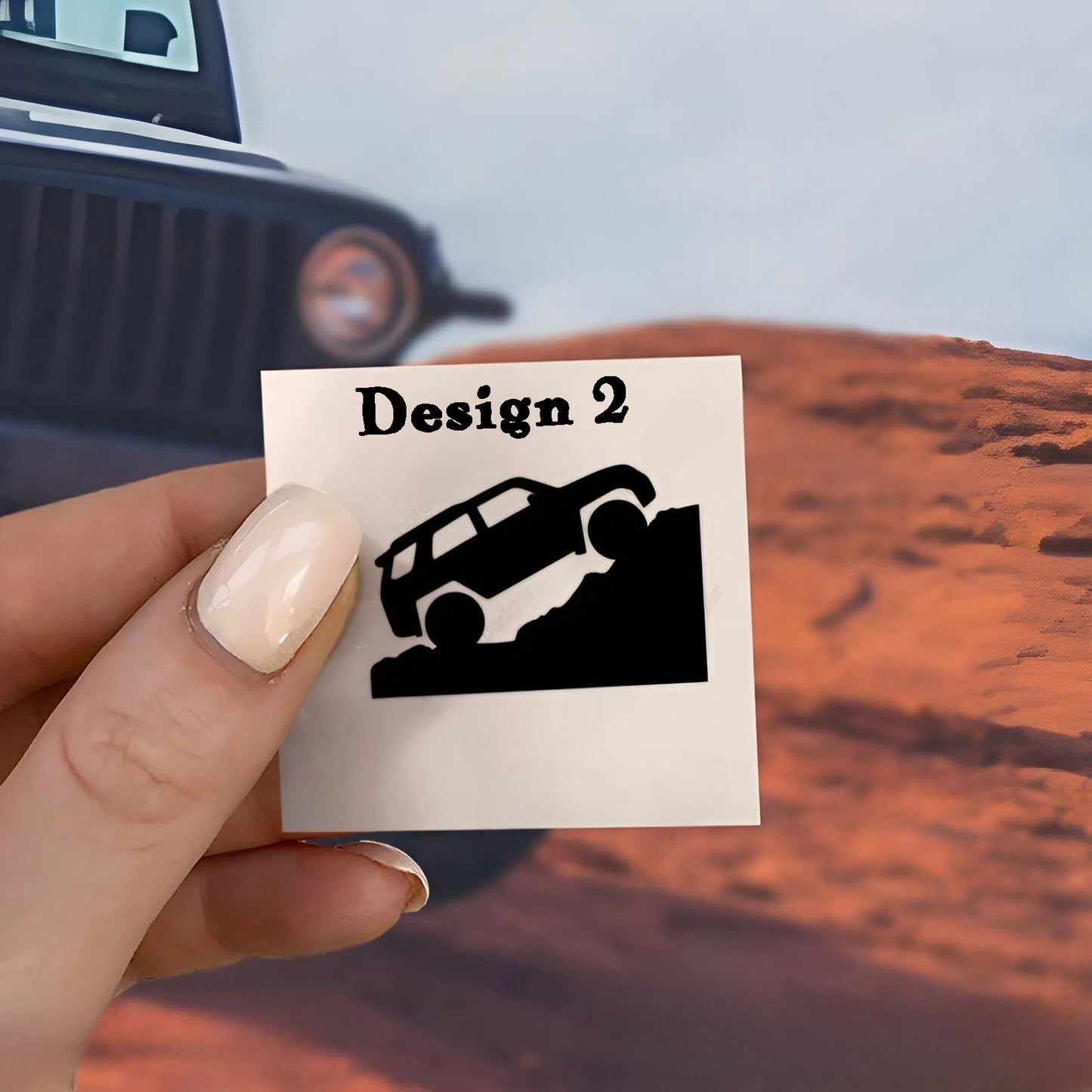 Set of 2 - Dino Car Stickers