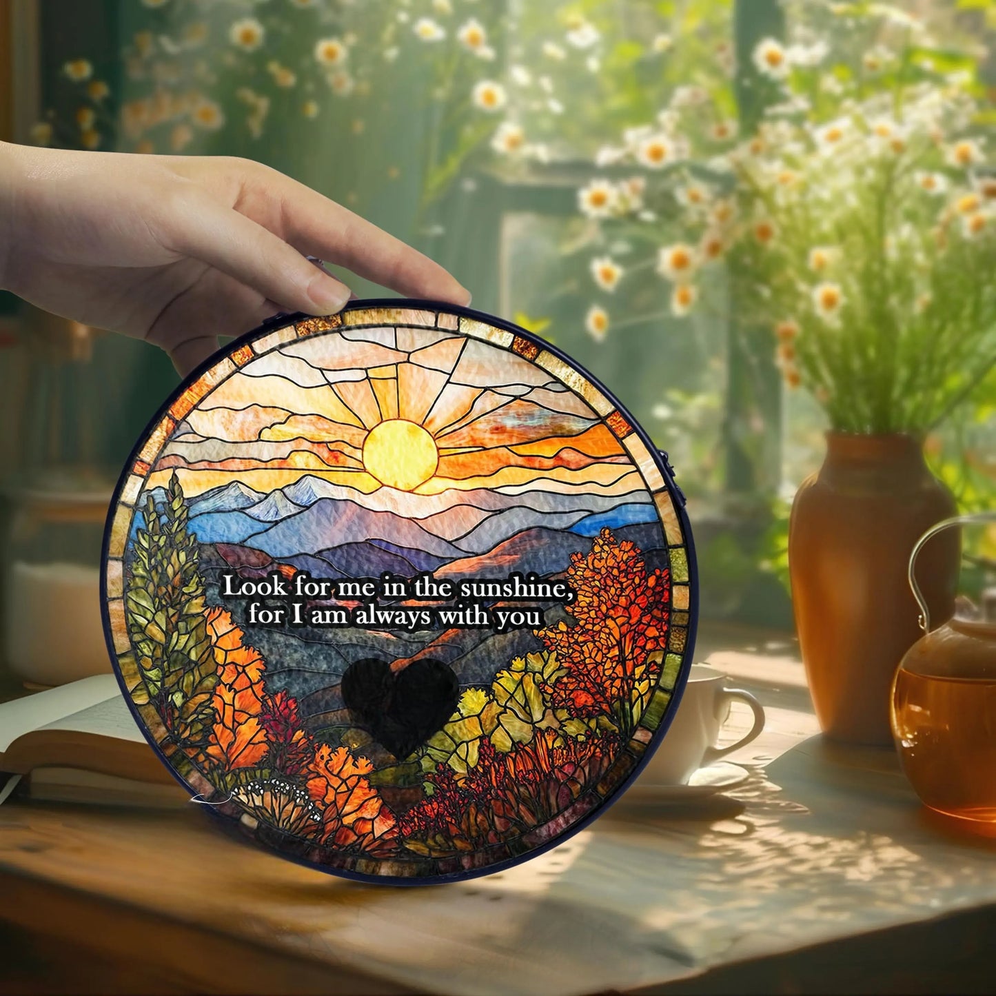 Memorial Stained Glass Suncatcher