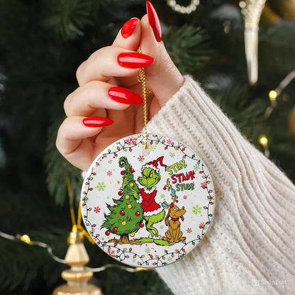 Stink, Stank, Stunk – Funny Christmas Ceramic Ornament