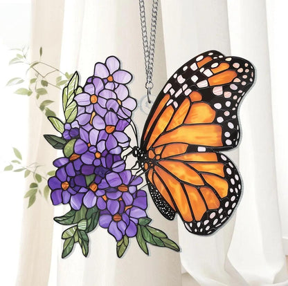 Monarch Butterfly Acrylic Window, Acrylic Window Hanging