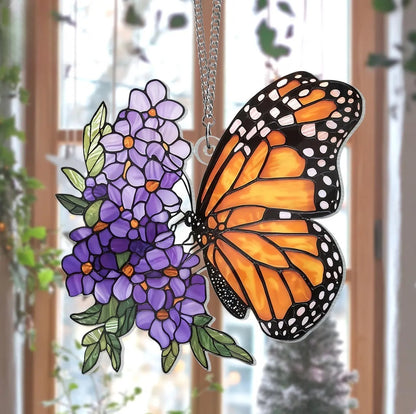 Monarch Butterfly Acrylic Window, Acrylic Window Hanging