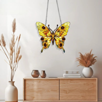 Butterfly Memorial Acrylic Window, Acrylic Window Hanging