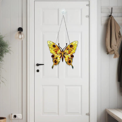 Butterfly Memorial Acrylic Window, Acrylic Window Hanging