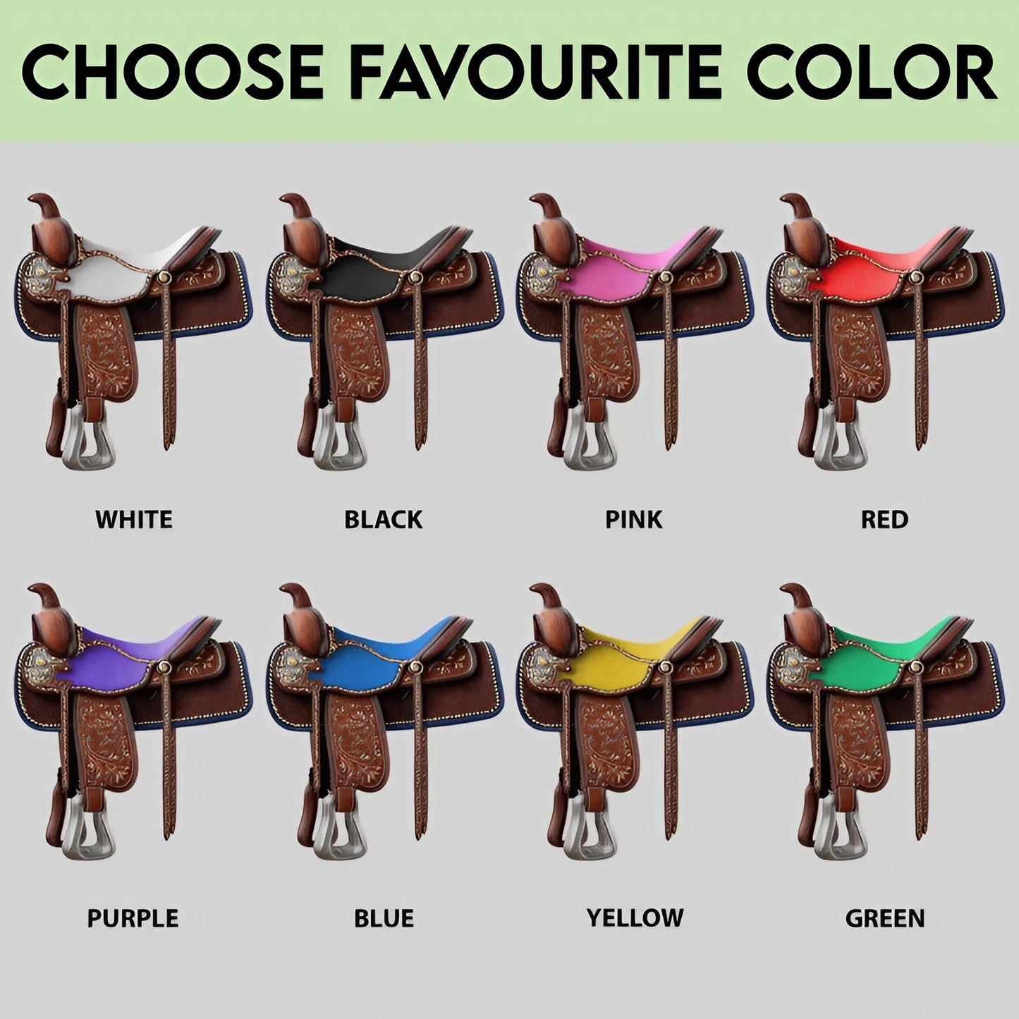 Cowgirl Spirit – Personalized Saddle Ornament