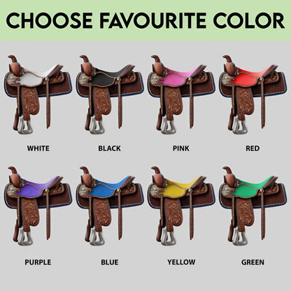 Cowgirl Spirit – Personalized Saddle Ornament