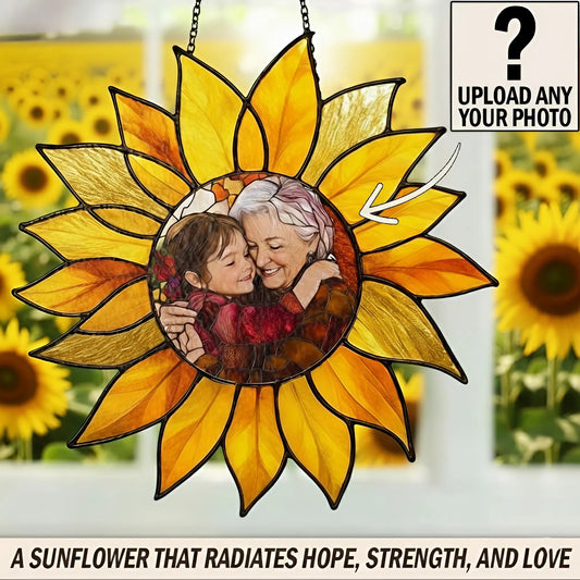 Bloom of Hope – Personalized Sunflower Stained Glass