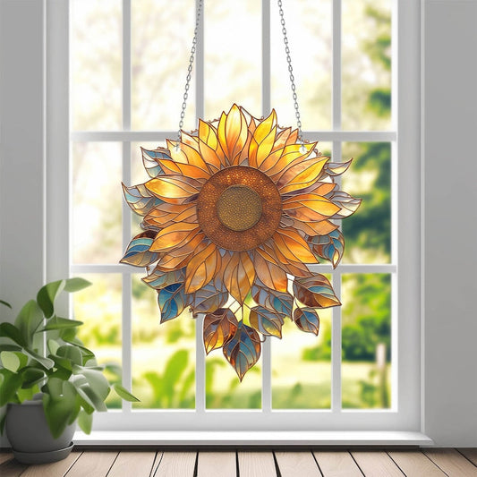 Beautiful Sunflower Acrylic Window Hanging