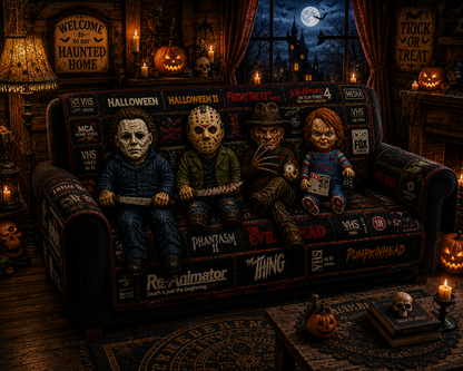 Halloween Horror Quilted Sofa Cover