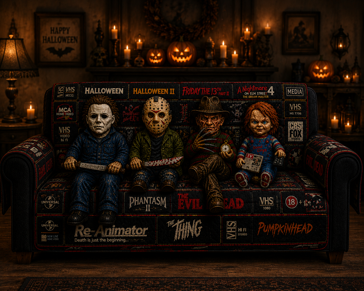 Halloween Horror Quilted Sofa Cover