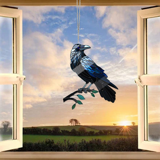 Raven Acrylic Window Hanging